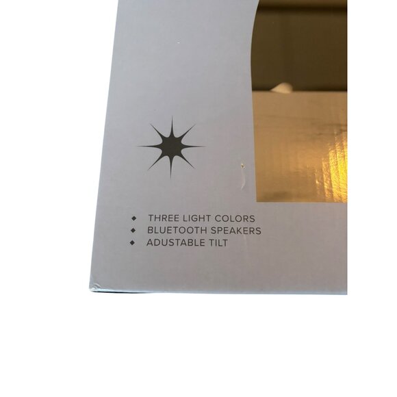 Allura Tri-Tone LED Makeup Mirror With Bluetooth Speakers & Adjustable Tilt - Picture 5 of 12